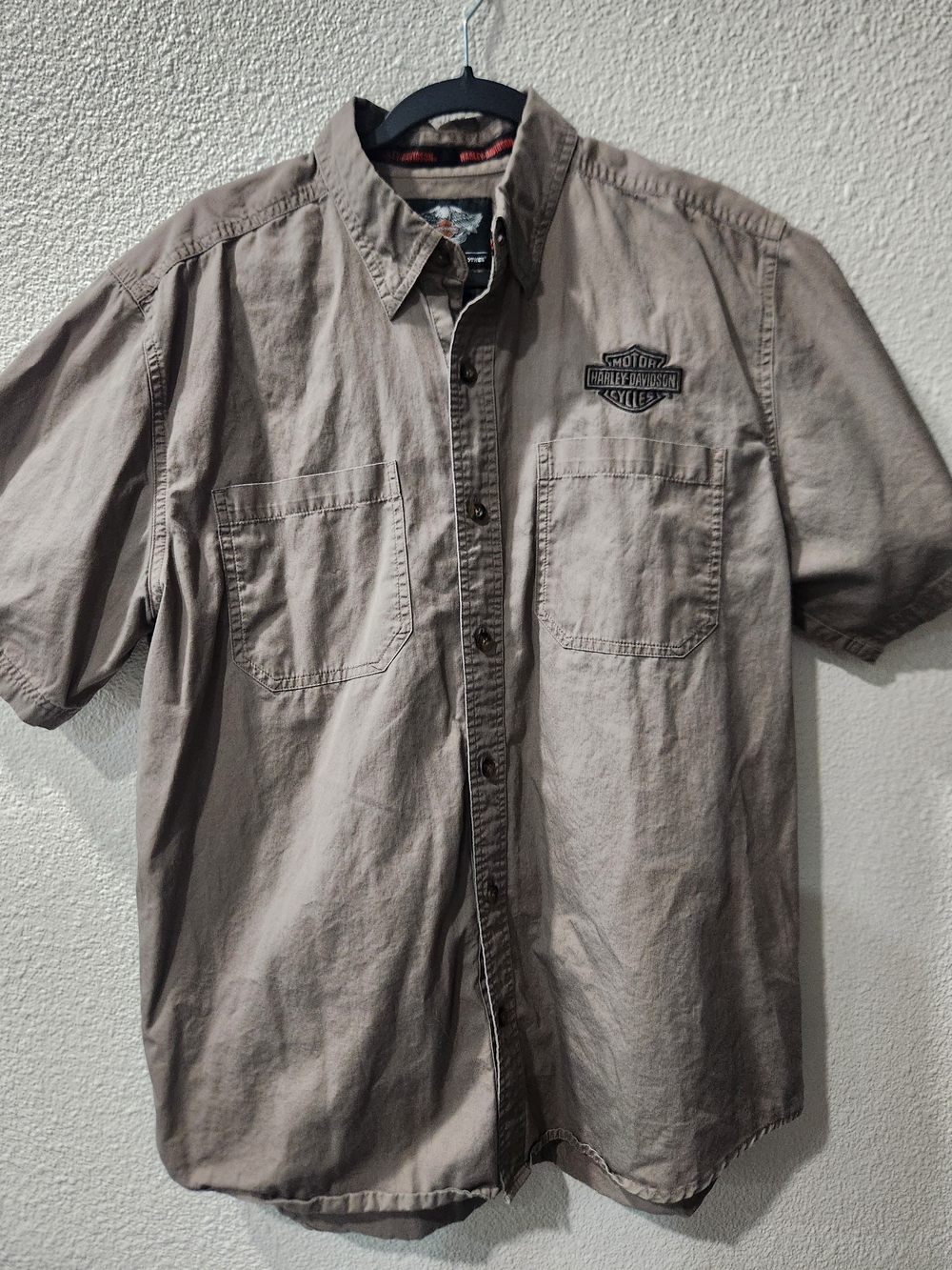Harley-Davidson Embroidered Short Sleeve Button-Up Shirt (2014)